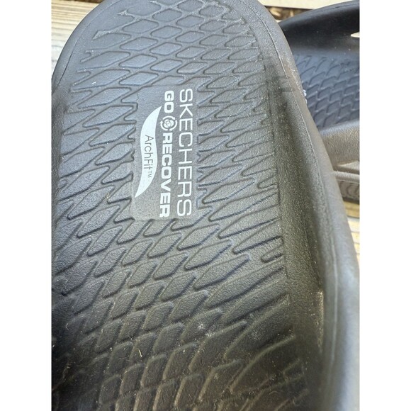 Skechers Women's GO Recover Thong Sandals Contend Black Sz 9 MSRP $45 - Picture 6 of 7
